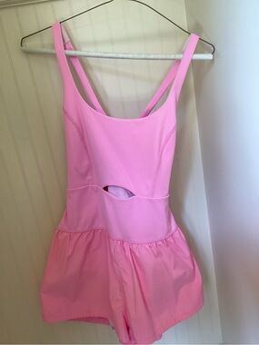 Free People Pink Cutout Romper